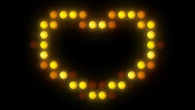 创意黄色放光LED背景视频ae模板视频的预览图