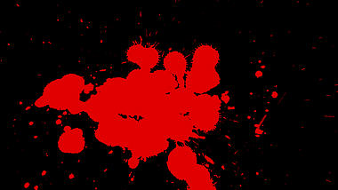 恐怖血滴血液元素视频ae模板视频的预览图