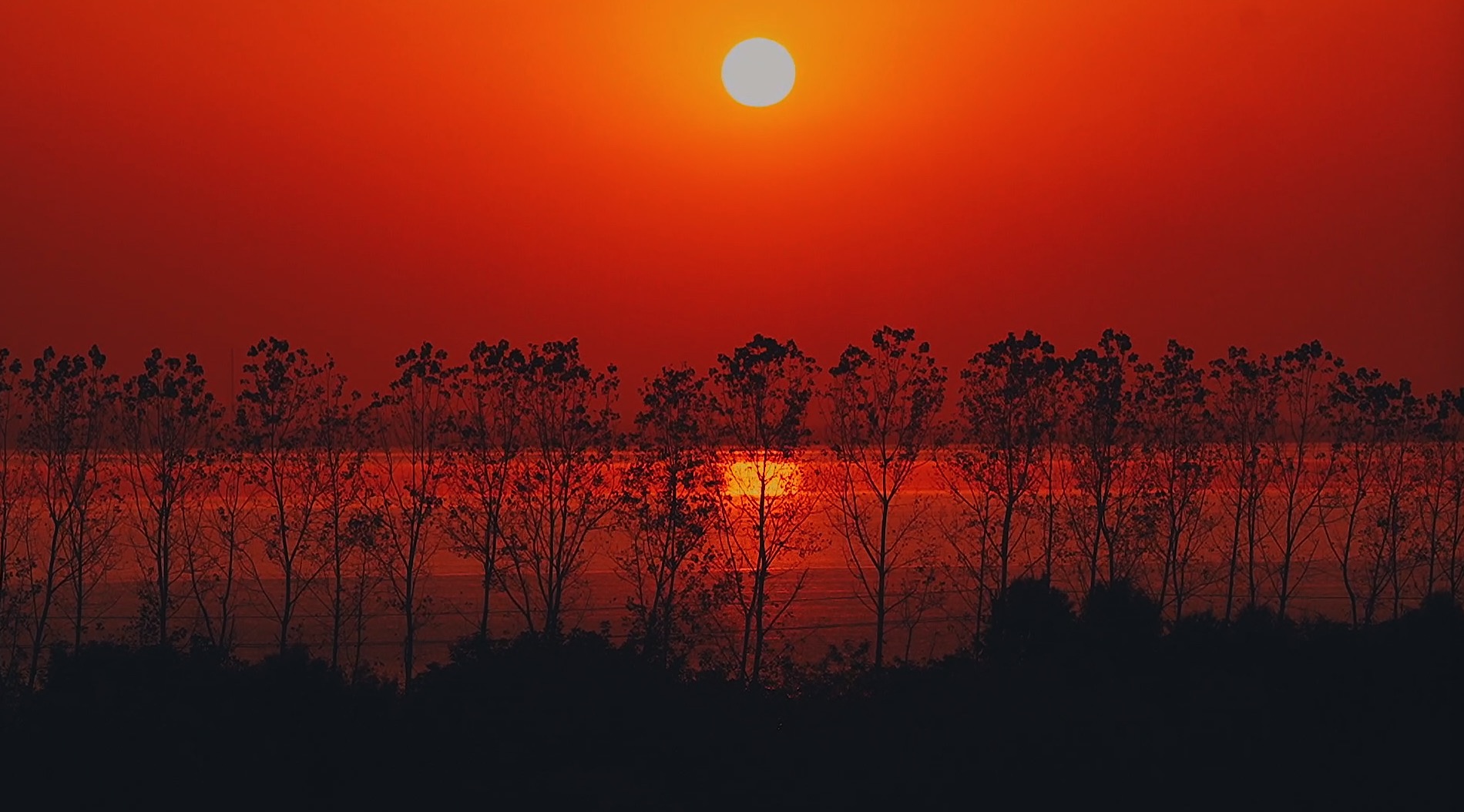 1080实拍海边夕阳日落延时视频素材视频的预览图