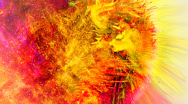 彩色粒子粉尘喷涌出logoae模板视频的预览图