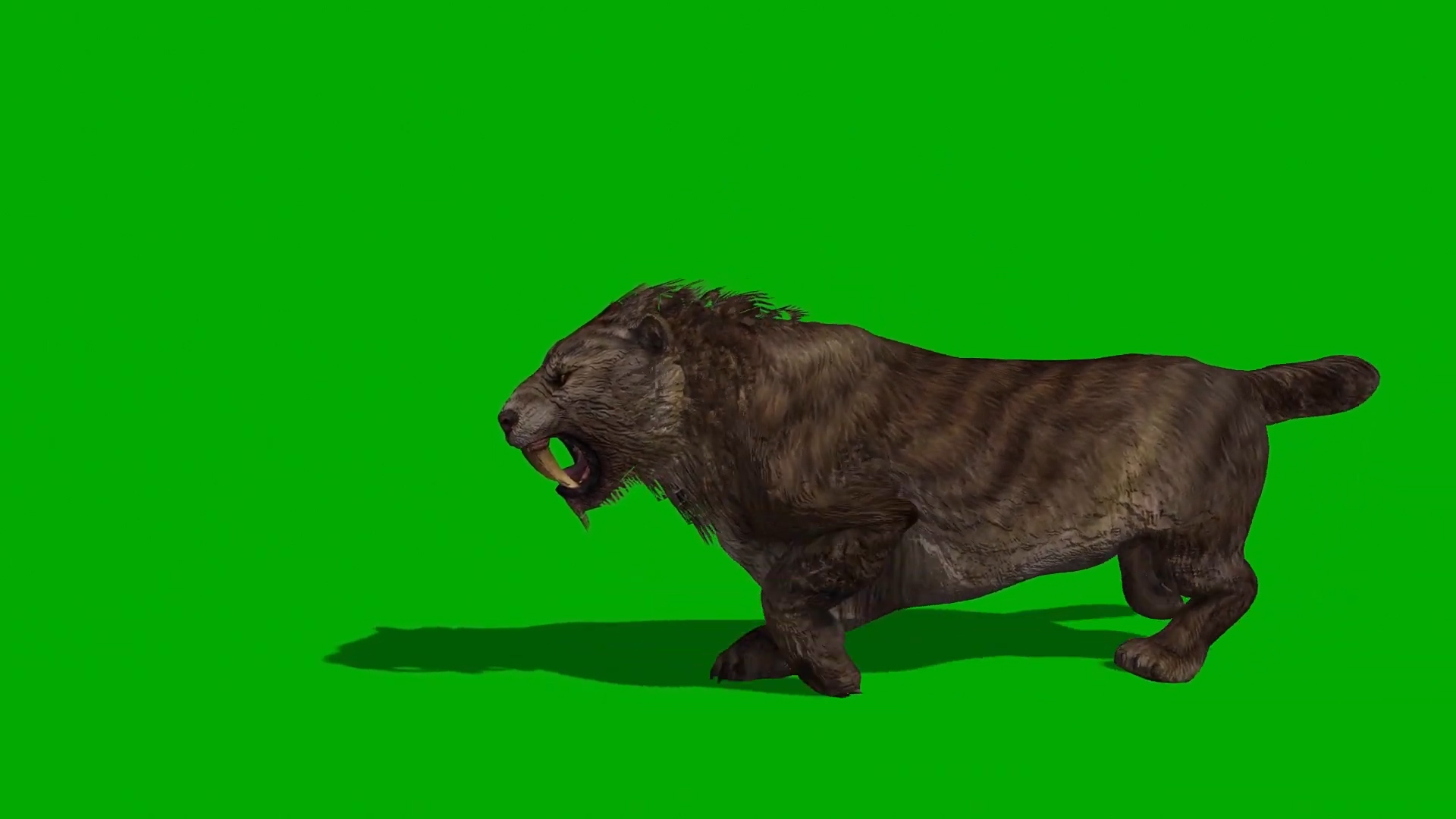 野兽怪物爬行行走合成视频视频的预览图
