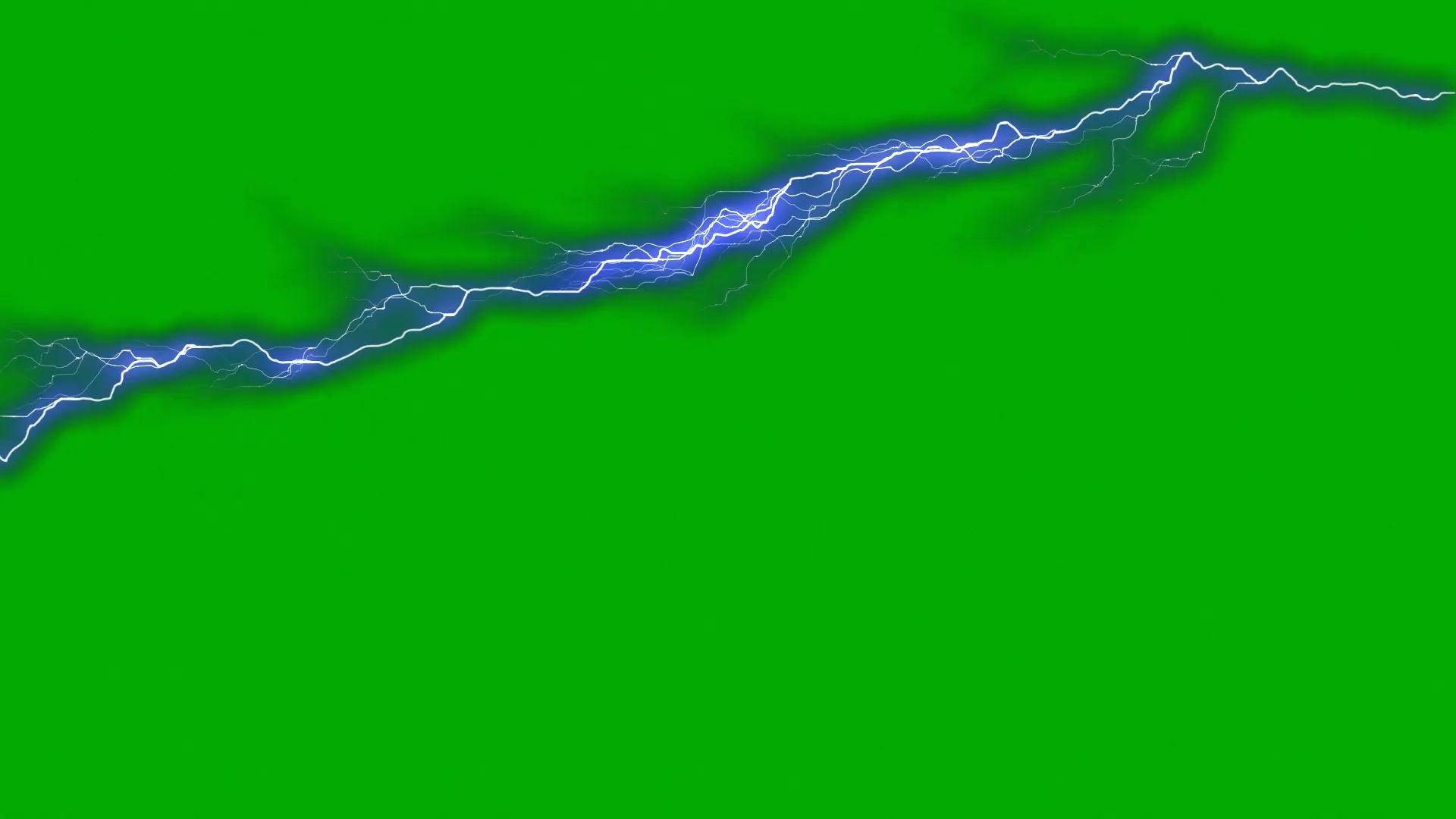 绿色抠像闪电电击展示合成素材视频的预览图