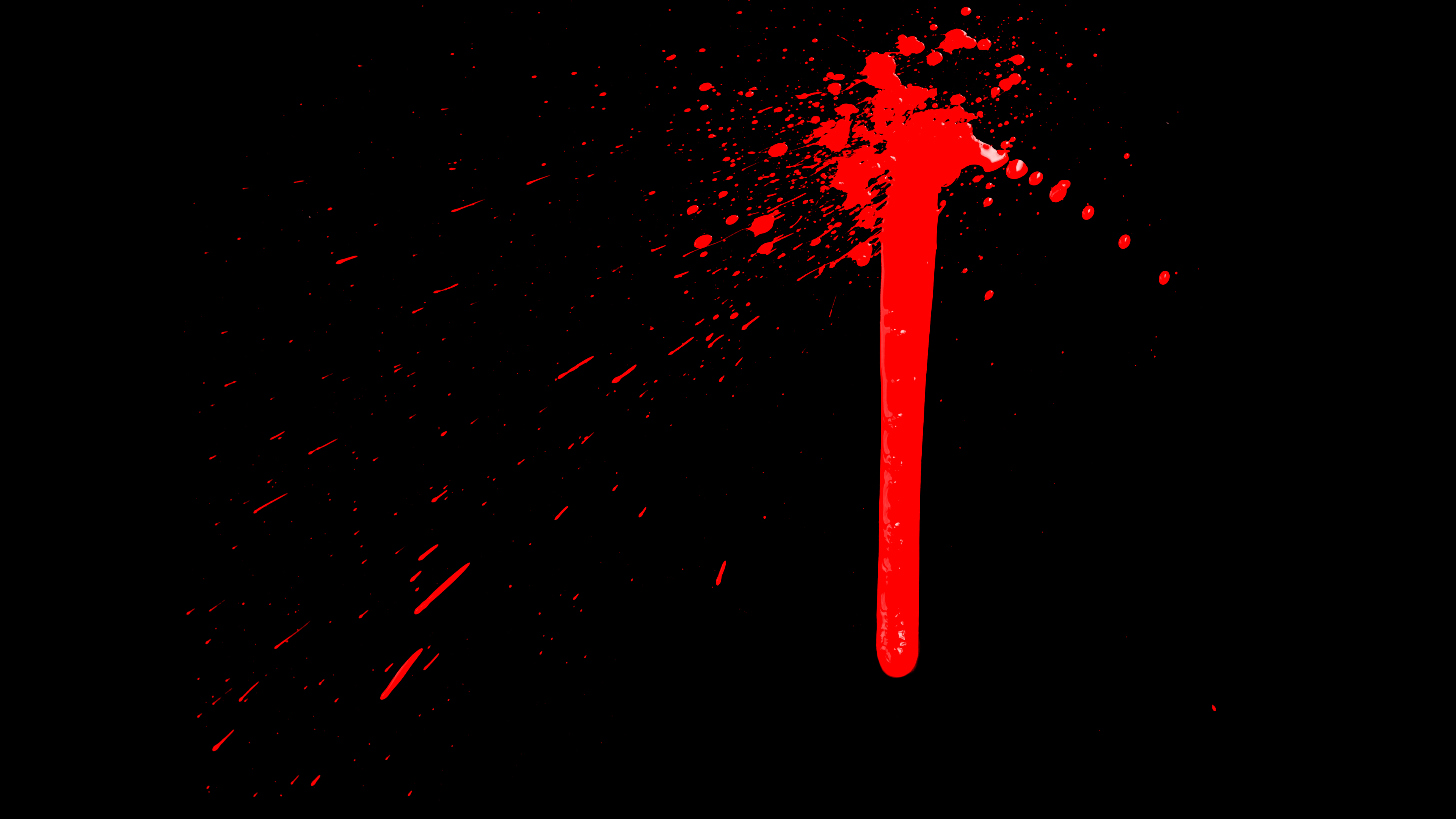 4K血液血滴特效带透明度通道视频ae模板视频的预览图
