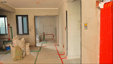 4k客厅室内装修水电管线安装家装设计视频的预览图