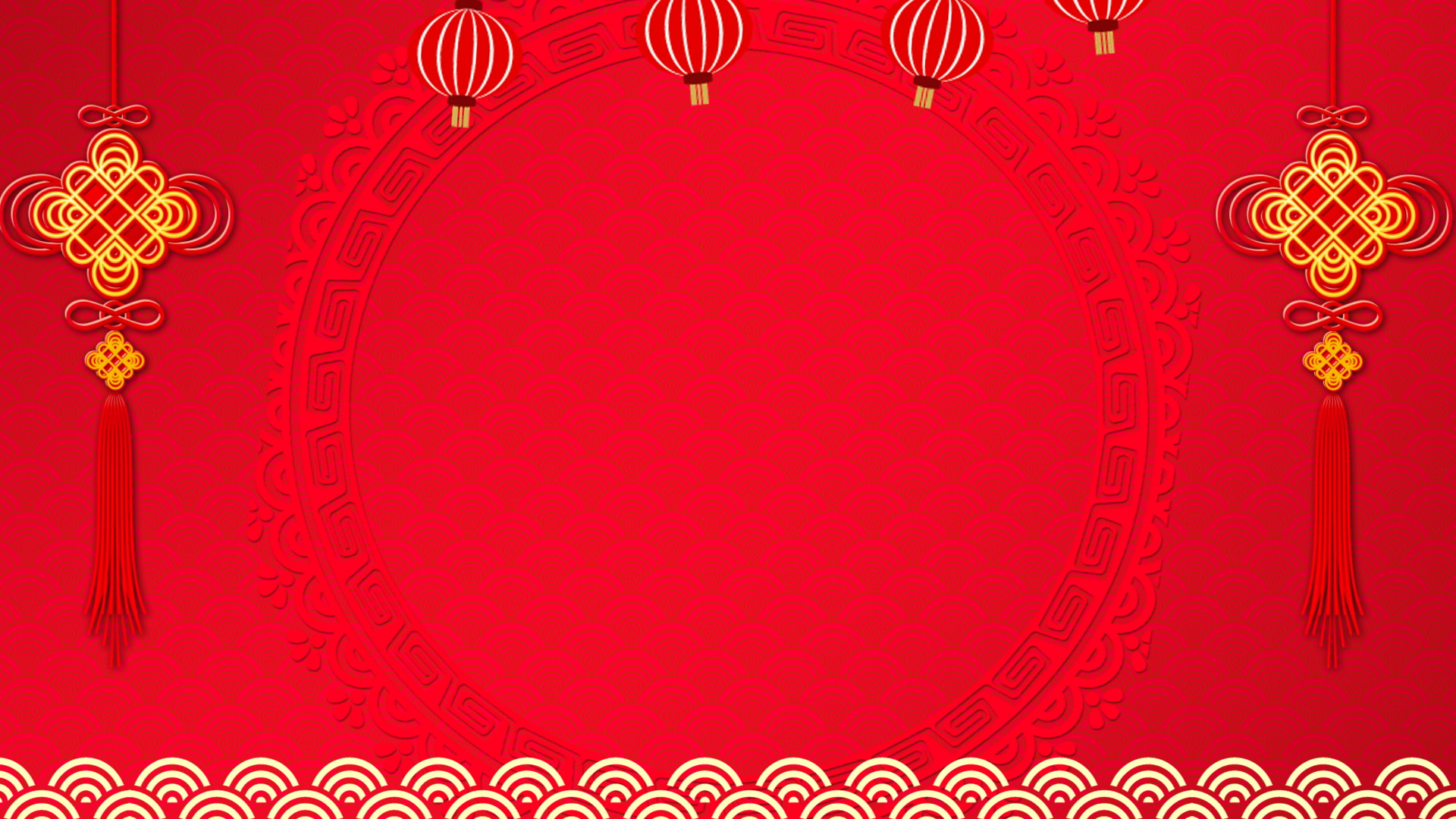 红色喜庆中国风动画标题素材背景视频视频的预览图