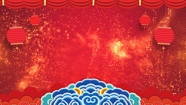 新年通用喜庆红色背景素材视频视频的预览图