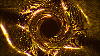 年会大气金色粒子螺旋舞台背景视频视频的预览图