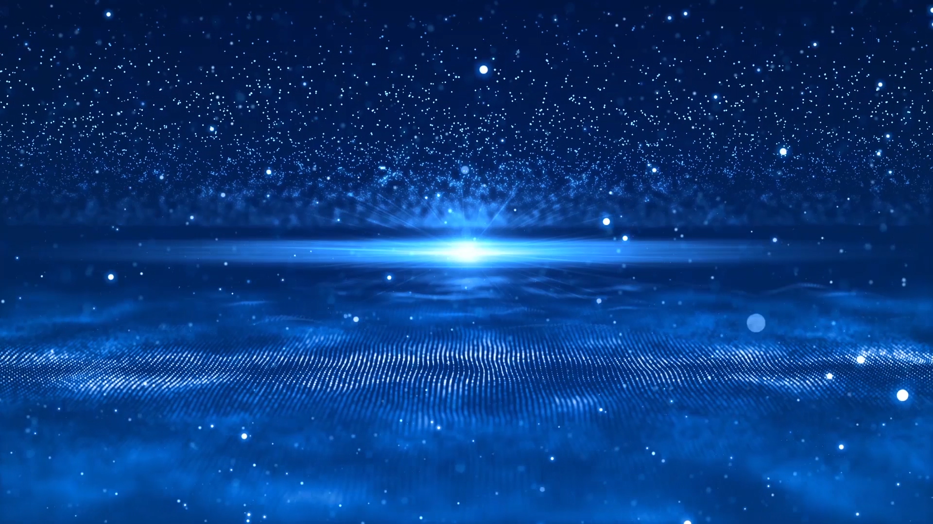 蓝色梦幻大气粒子企业宣传背景视频视频的预览图