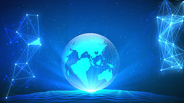 大气科技蓝动态背景装饰视频的预览图