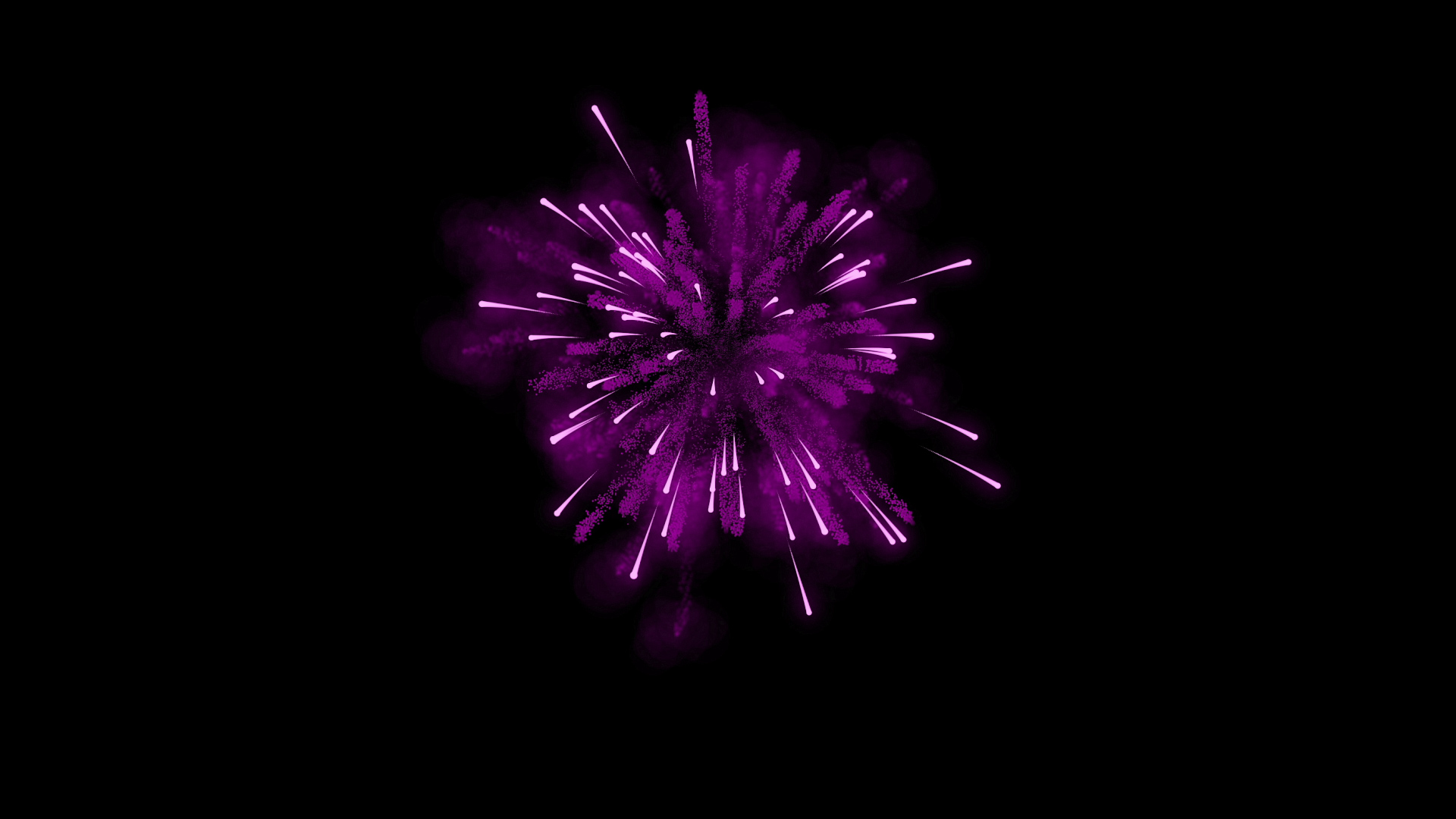 紫色烟花特效素材透明通道素材MOV视频视频的预览图