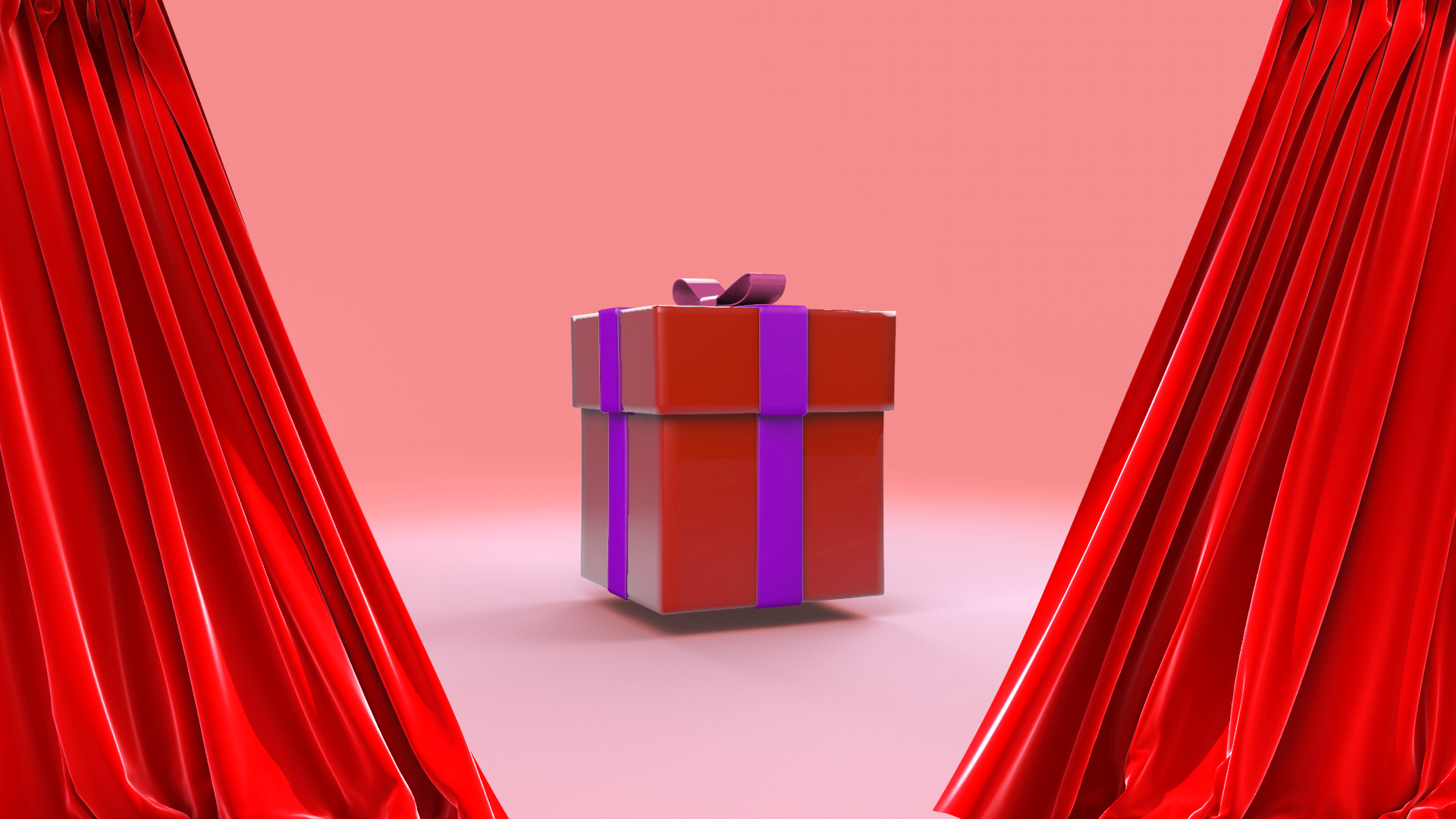 创意幕布礼盒打开生日快乐视频ae模板视频的预览图