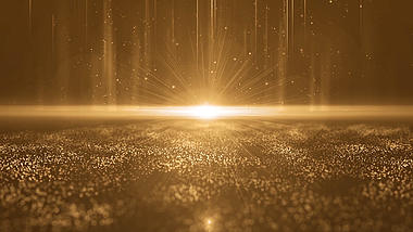 金色梦幻大气粒子展示led舞台视频视频的预览图