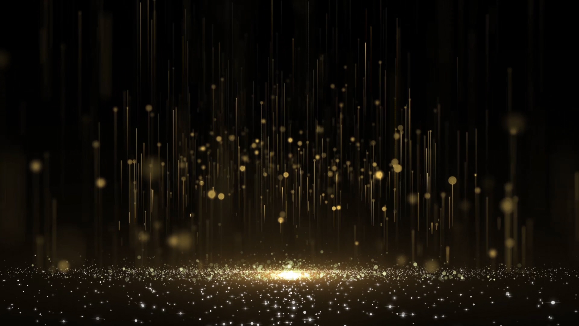大气唯美金色粒子动态背景led视频视频的预览图