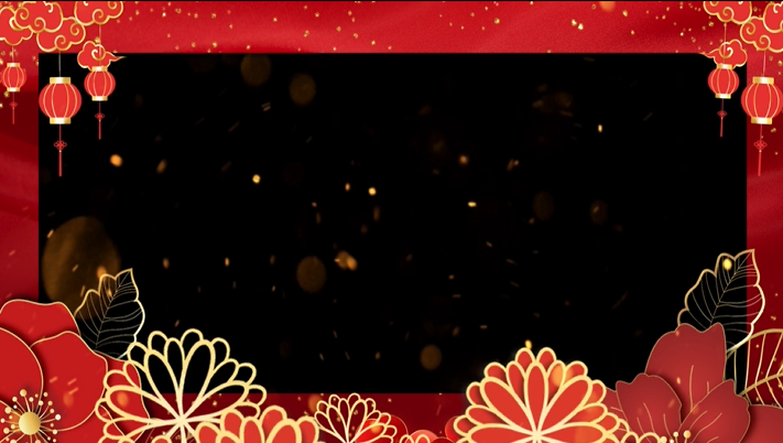 中国风剪纸新年边框ae视频模板视频的预览图