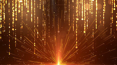金色梦幻粒子背景舞台视频视频的预览图