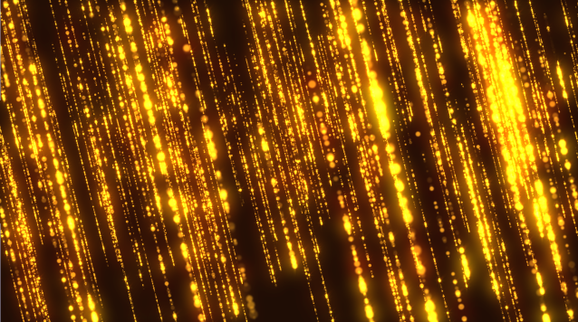 发光金色粒子闪烁下落背景视频素材视频的预览图