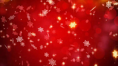 红色大气雪花新年圣诞元旦背景视频ae模板视频的预览图
