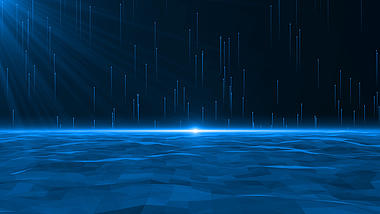 大气蓝色粒子科技舞台背景视频的预览图