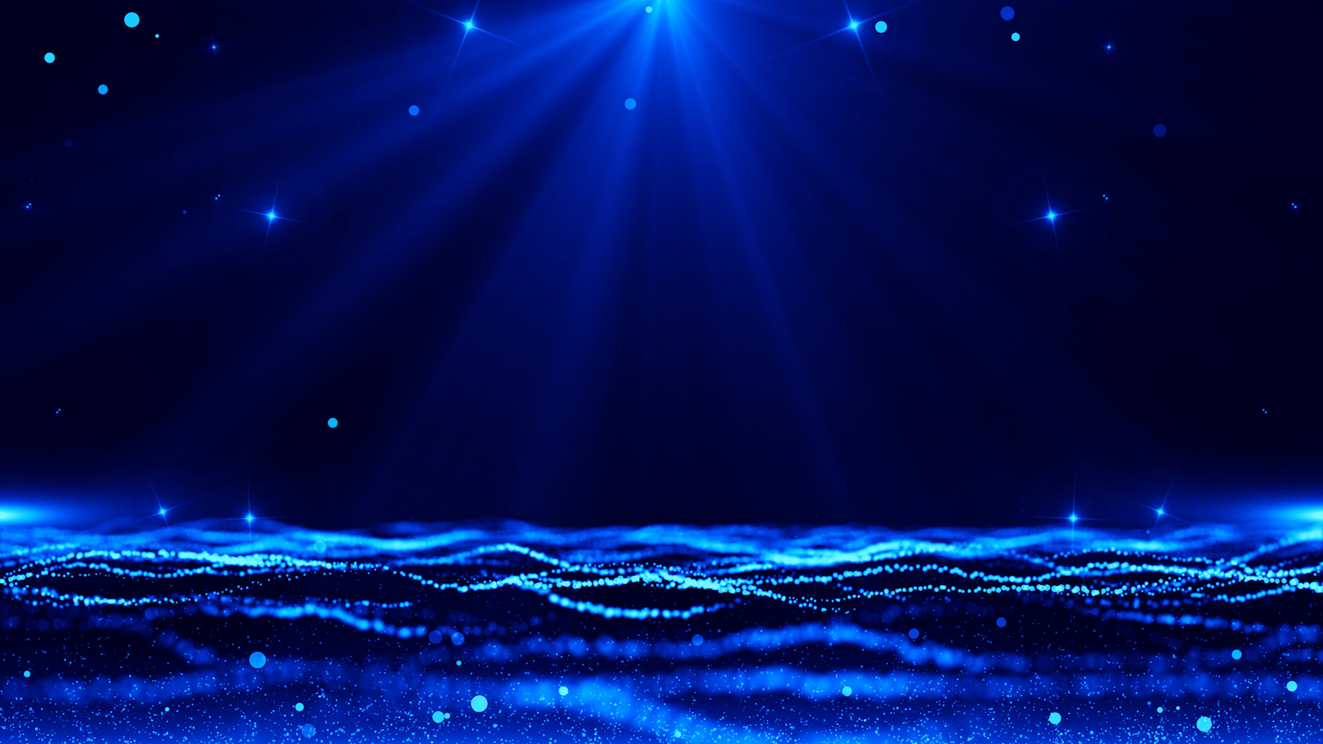 蓝色色粒子闪烁背景视频视频的预览图