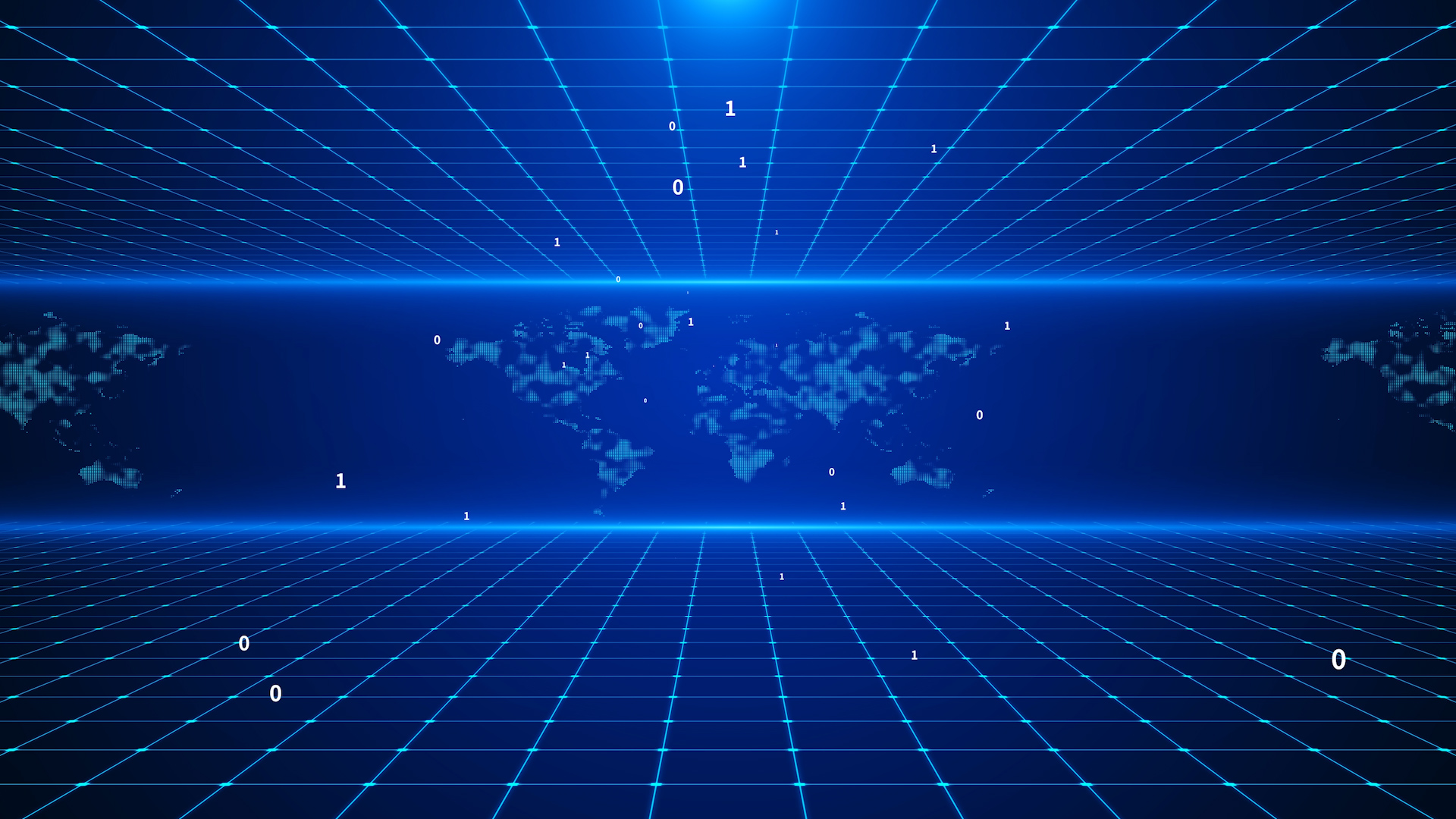 蓝色方格背景数字展示视频视频的预览图