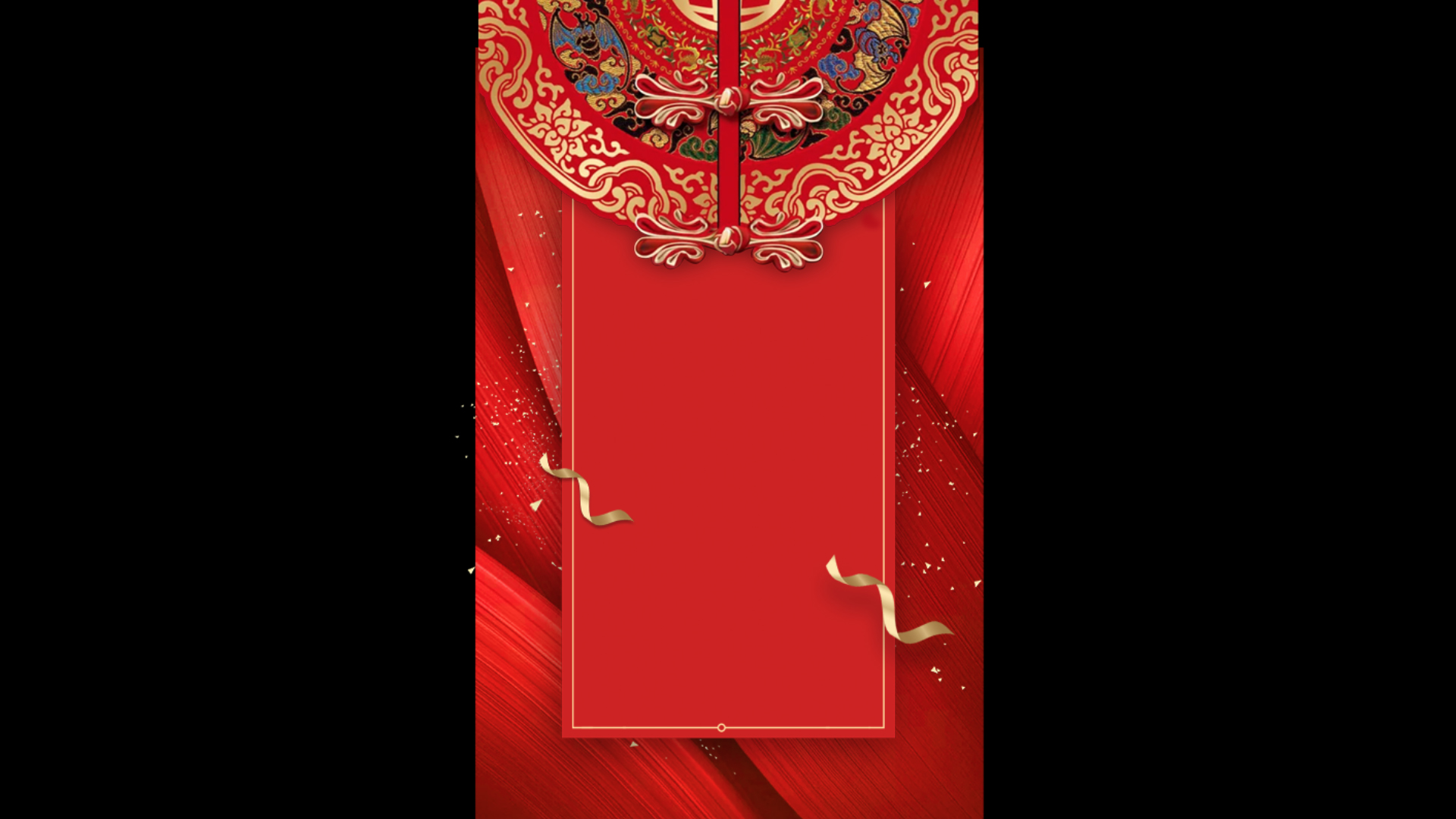 中式婚礼邀请函请柬竖版背景视频AE模板视频的预览图