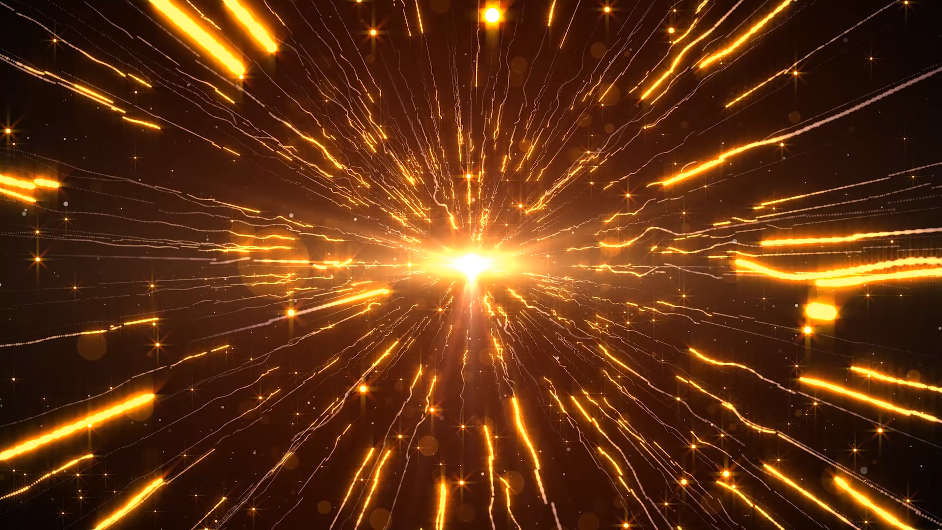 金色粒子炫酷大气穿越年会素材视频的预览图