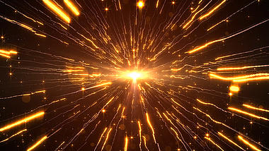 金色粒子炫酷大气穿越年会素材视频的预览图