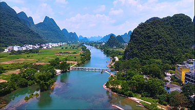 祖国壮丽风景山河航拍大地4k的预览图