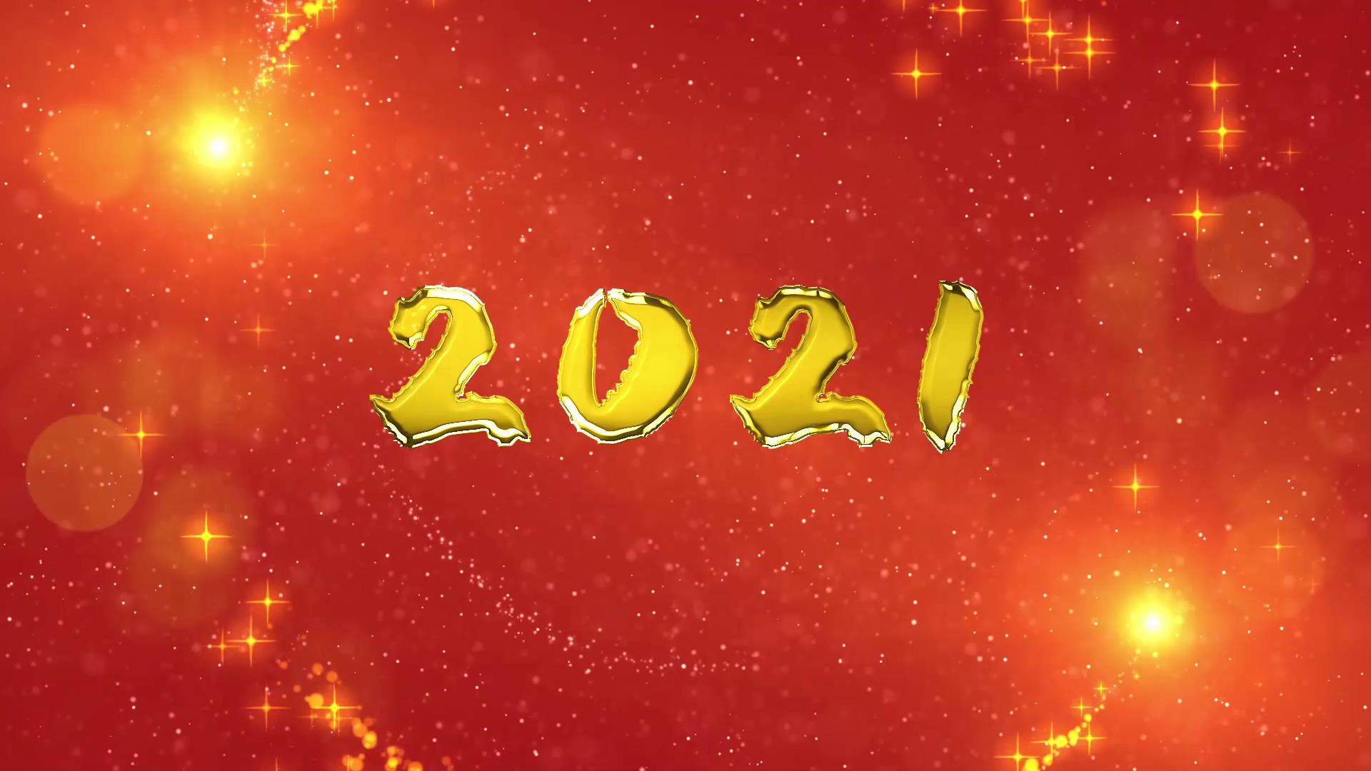 原创60秒2021新年跨年倒计时AE模版视频的预览图
