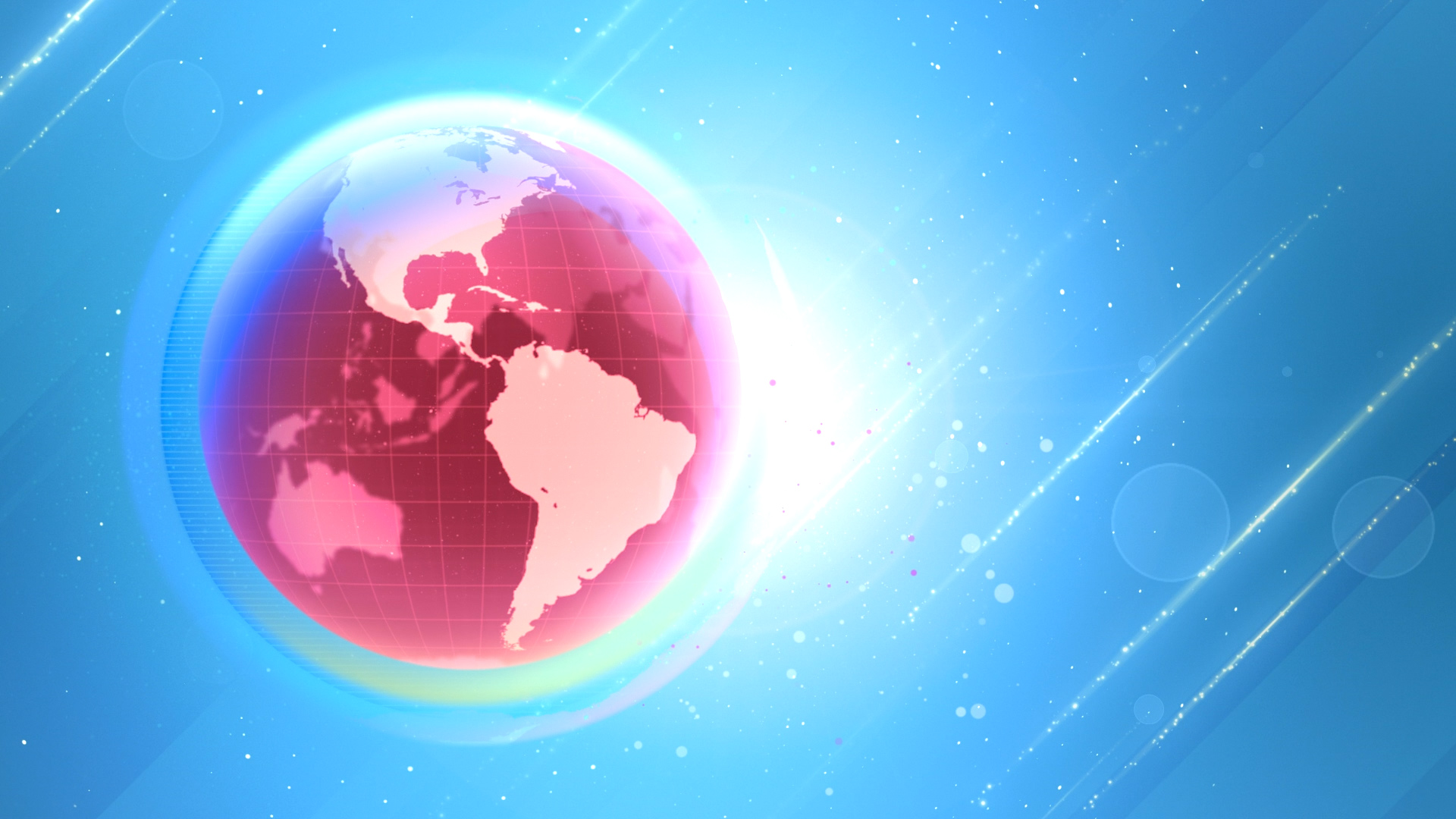 地球i炫酷新闻蓝色背景视频素材AE模板视频的预览图