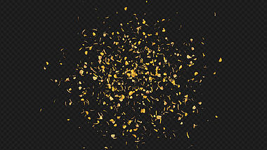 金色礼花彩纸喜庆节日动画元素视频的预览图