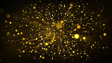 大气金色粒子穿梭舞台背景视频视频的预览图