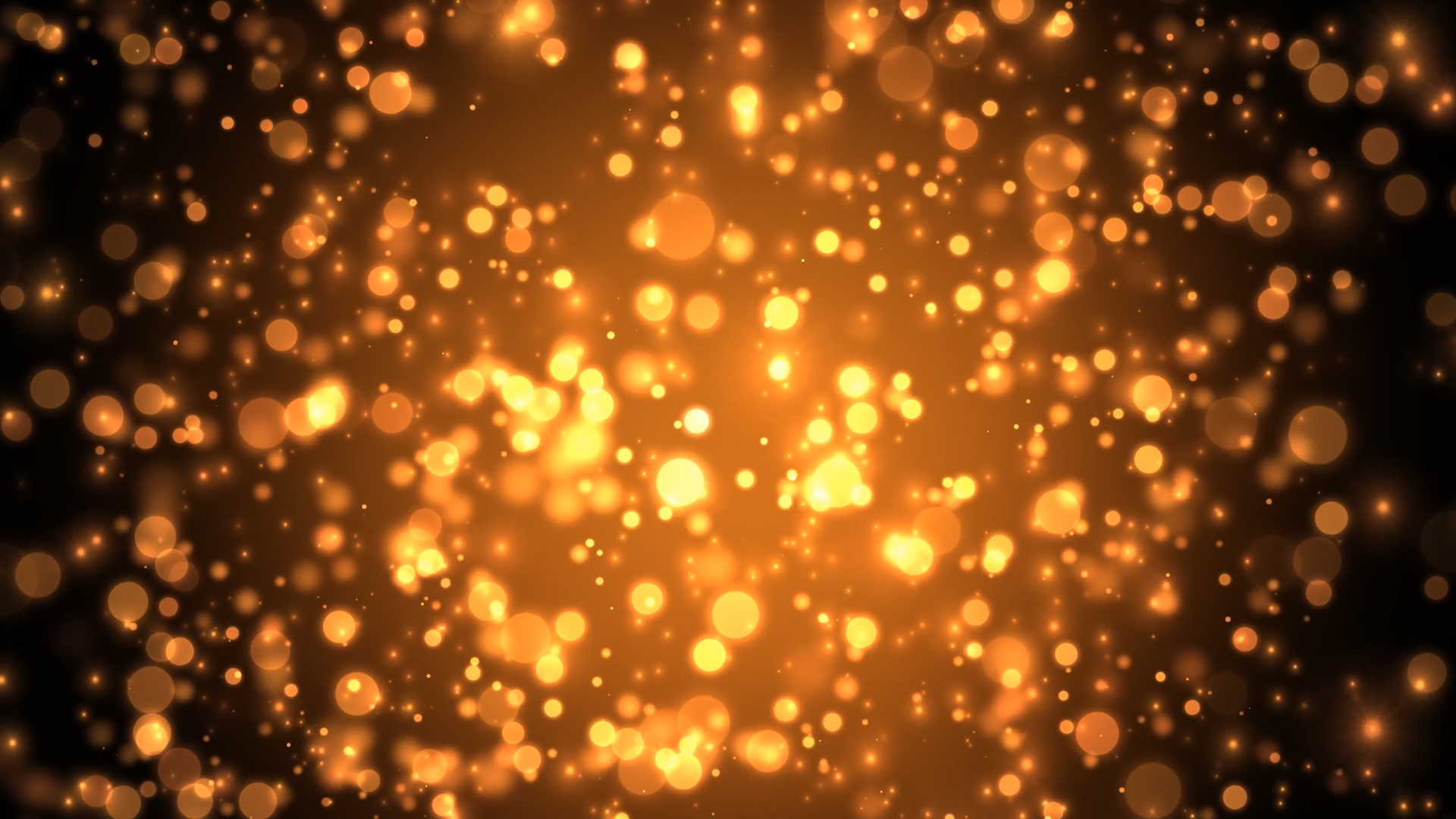橙色朦胧粒子光斑动态背景素材视频的预览图