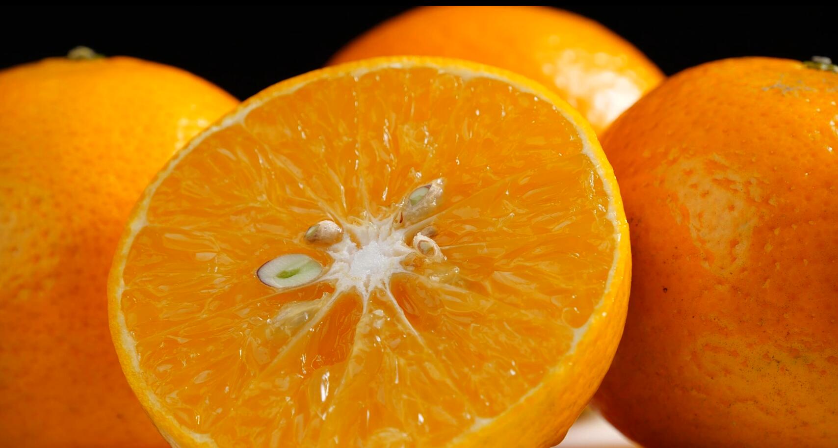 1080升格皇帝柑柑橘黄帝柑贡柑橘子新鲜水果视频的预览图