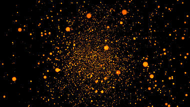 金色炫酷大气震撼粒子斑点闪烁背景视频视频的预览图