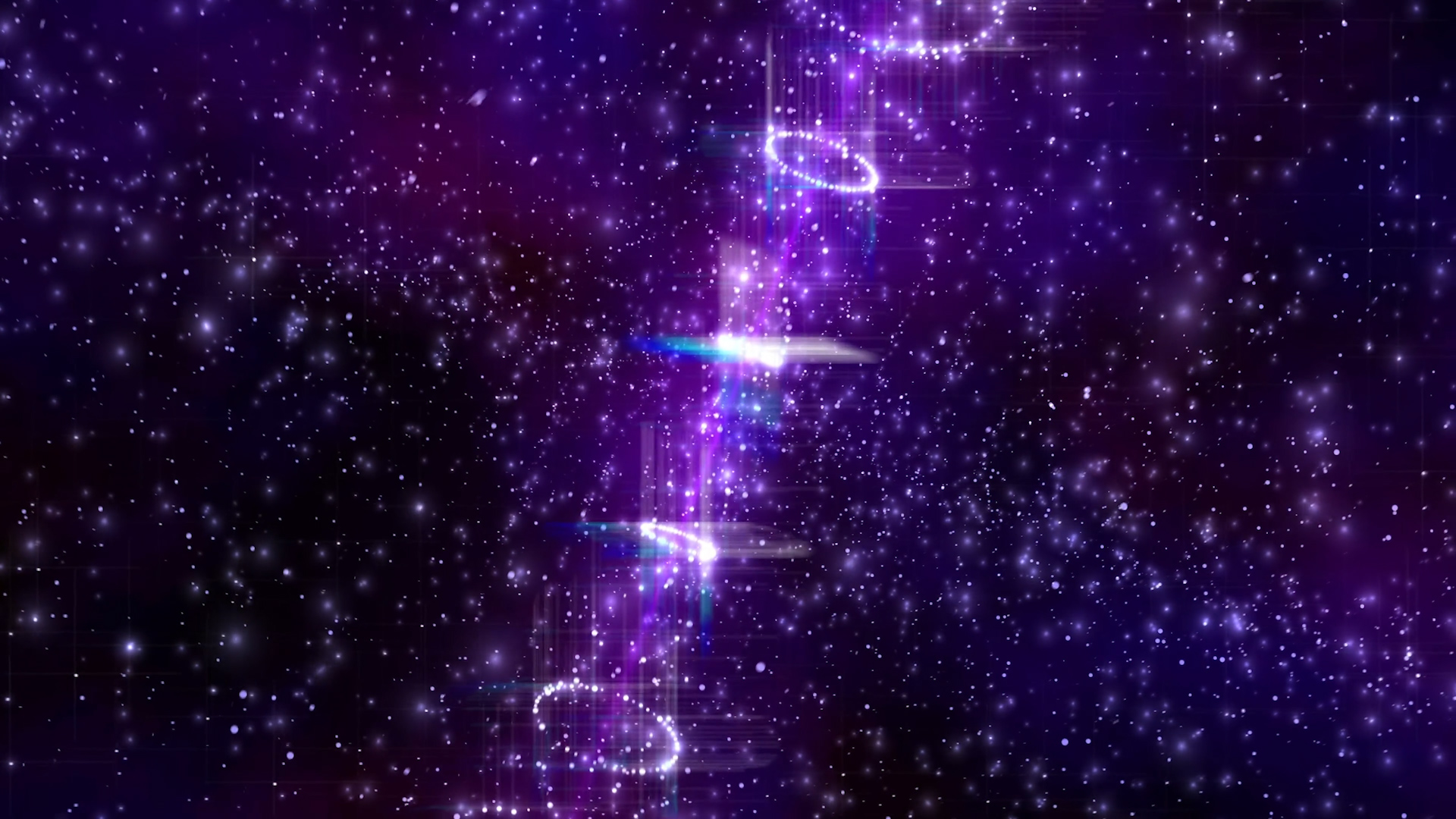 梦幻大气紫色粒子斑点闪耀晚会年会背景视频视频的预览图