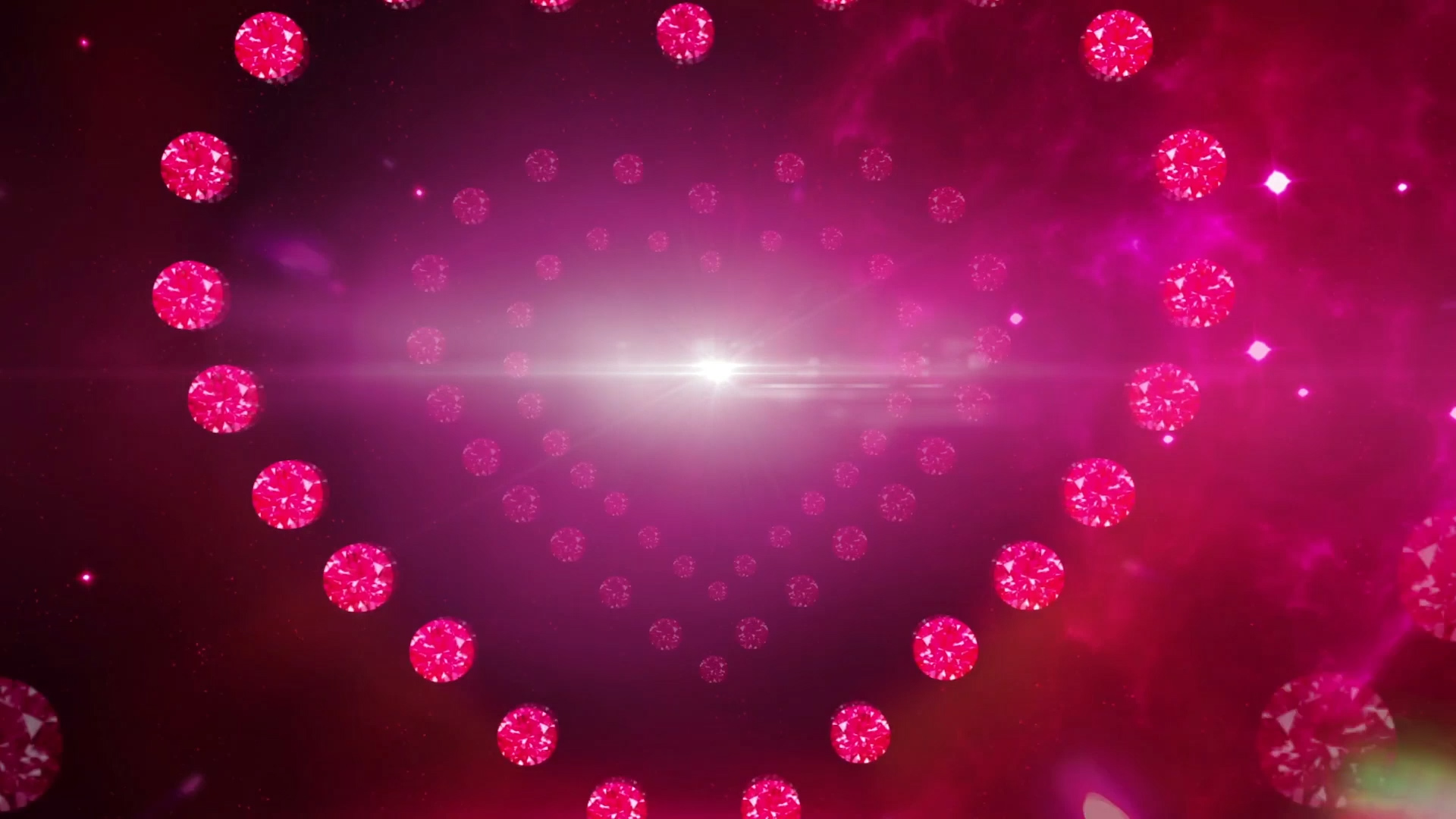 唯美粉色粒子心形动态背景视频视频的预览图