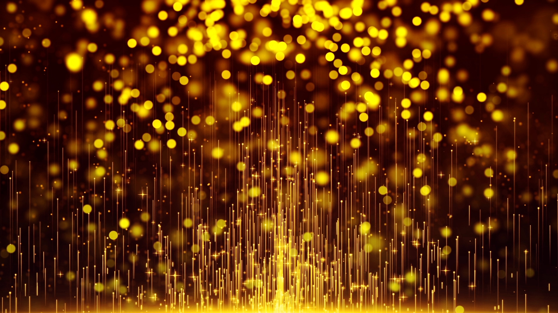 金色粒子光斑光线背景视频的预览图