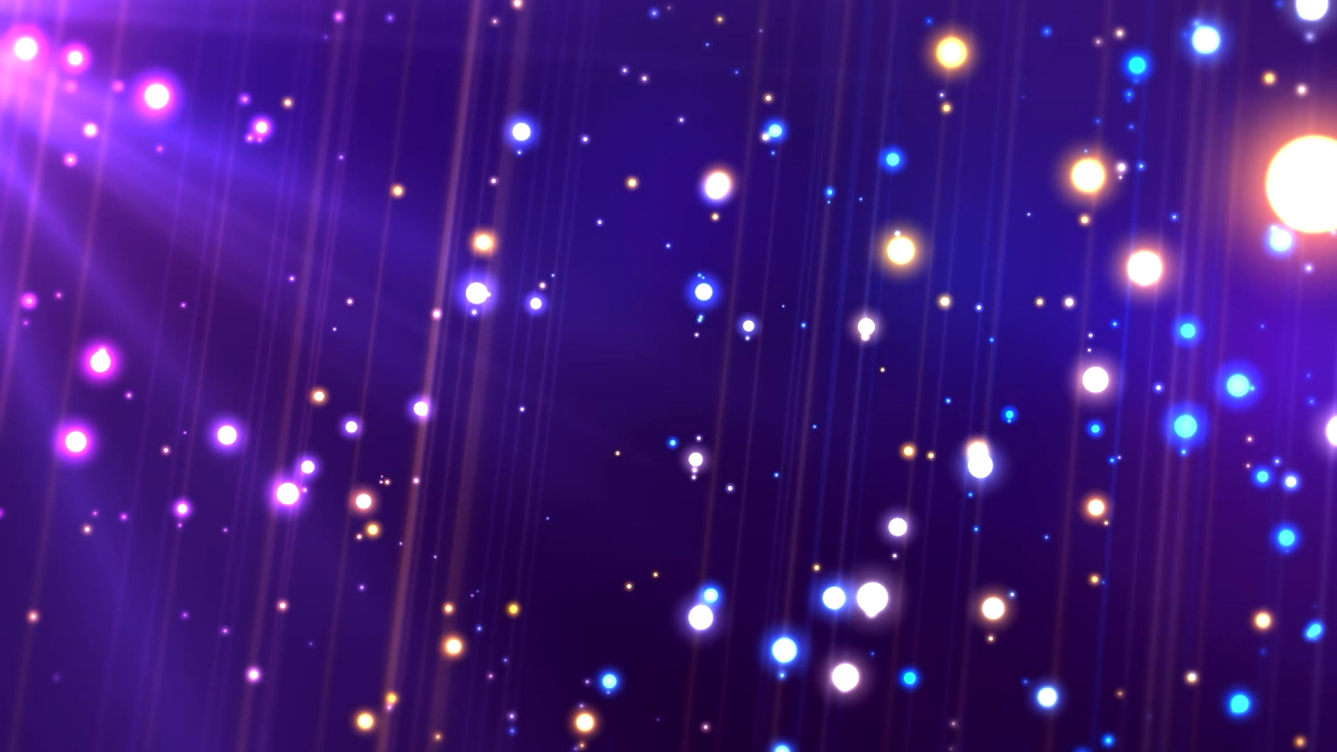 梦幻光斑圆球粒子光芒舞台背景视频素材视频的预览图