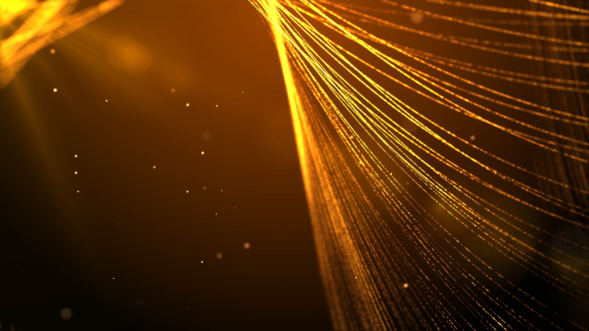 大气年会金色光线背景粒子元素视频视频的预览图