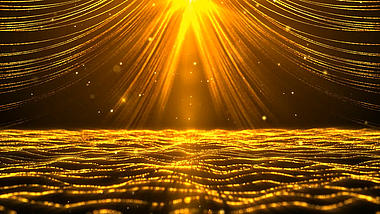 大气金色粒子背景元素视频的预览图