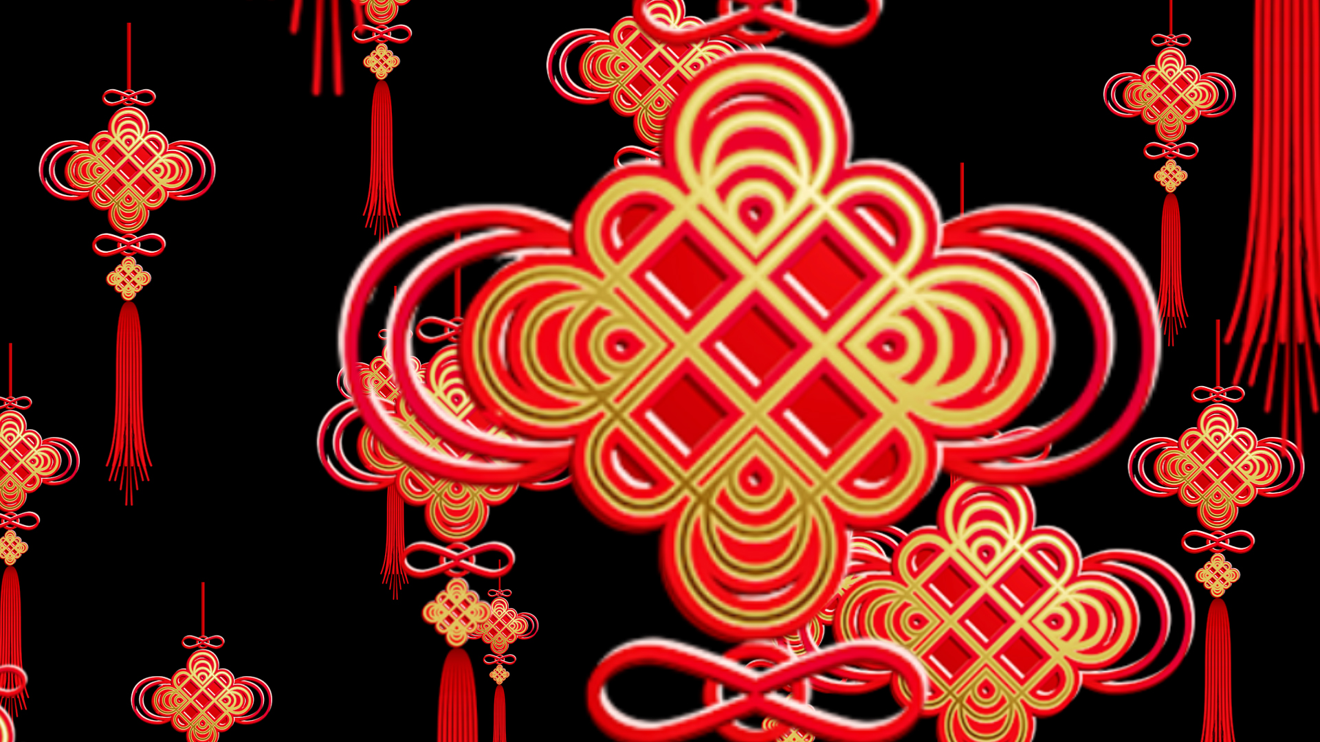 喜庆中国风春节转场元素视频ae模板视频的预览图