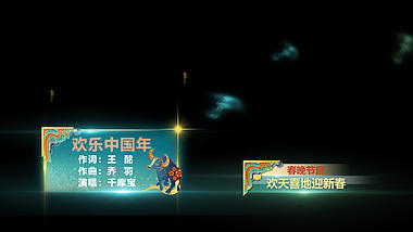 国潮中国风春节新春字幕视频ae模板视频的预览图