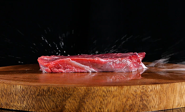 升格新鲜牛肉肉类切牛肉牛里脊视频的预览图