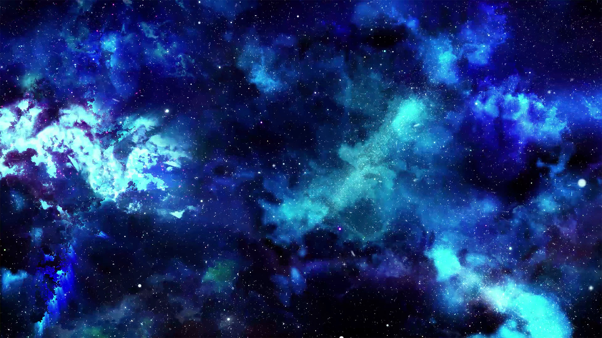 梦幻蓝色粒子星空动态背景视频视频的预览图