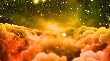 大气黄色金色星云穿梭背景视频视频的预览图