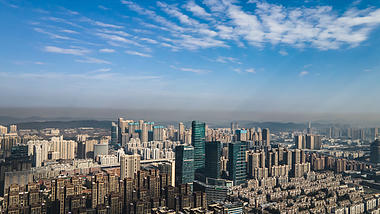 4K大气城市高楼大厦城市发展航拍视频视频的预览图