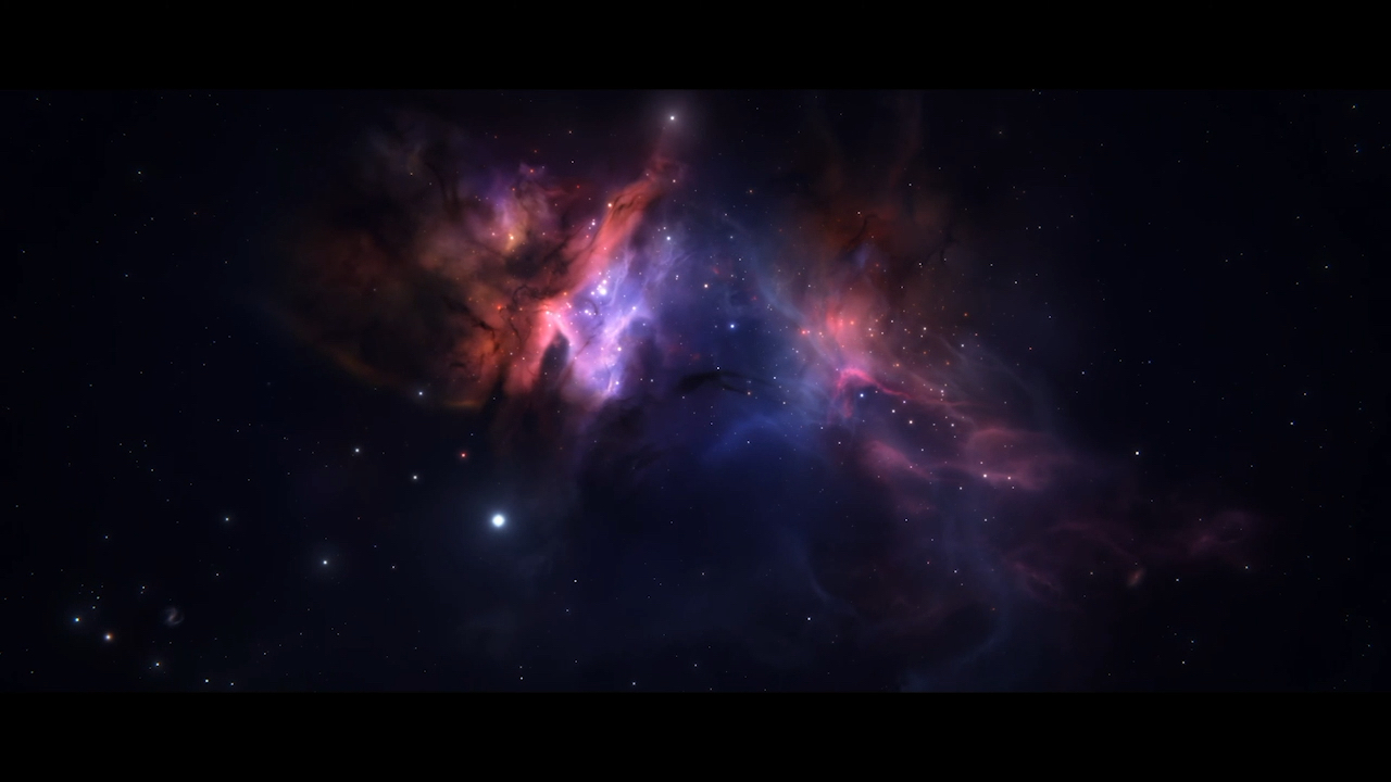 梦幻大气星云星空背景视频视频的预览图
