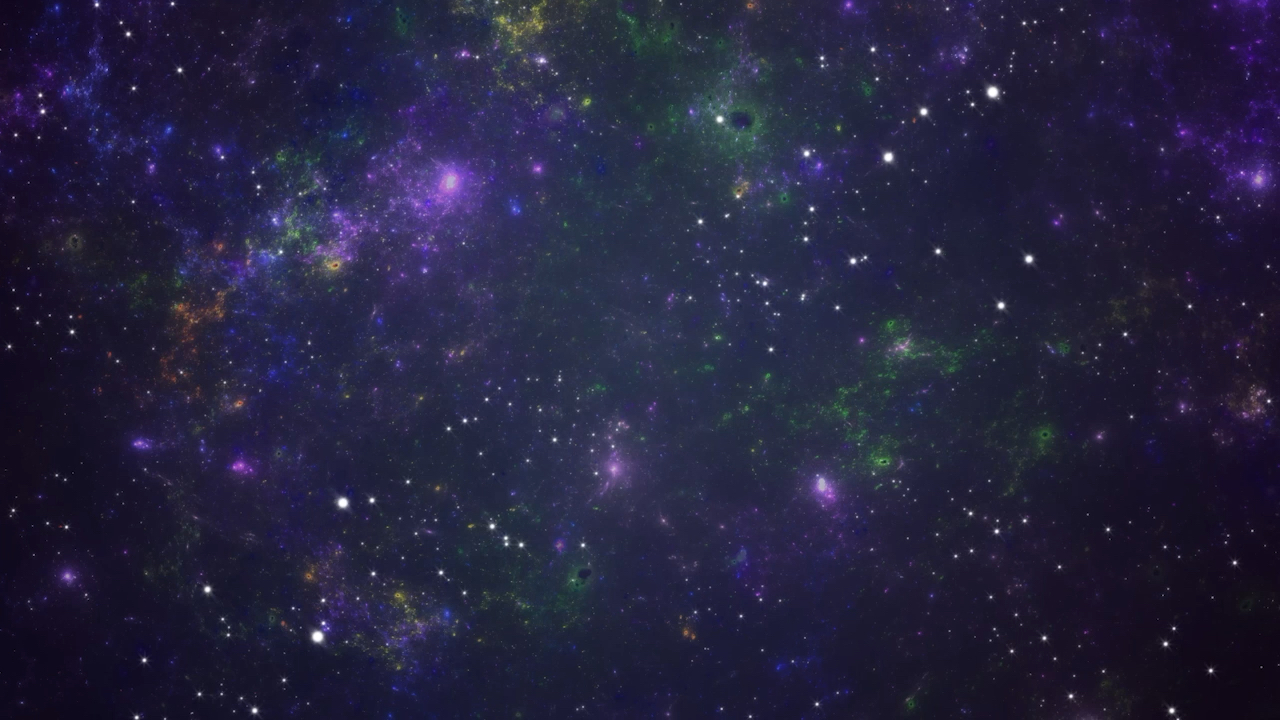 大气唯美紫色粒子星云动态背景视频视频的预览图