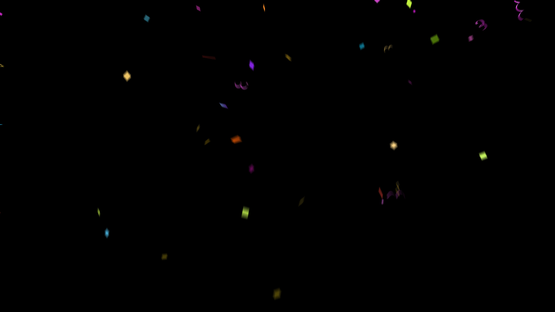庆祝礼花彩条飘落视频素材AE模板视频的预览图